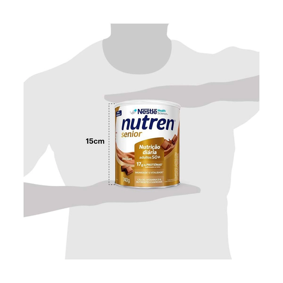 Complemento Alimentar Nutren Senior Chocolate 740g