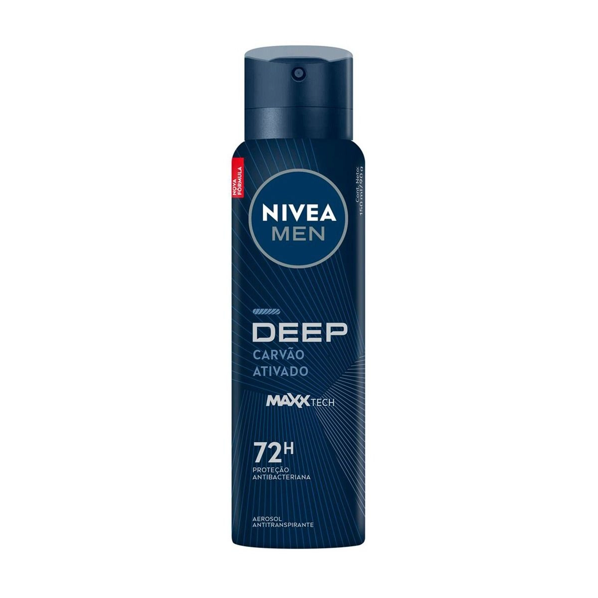 NIVEA MEN Antitranspirante Aerossol Deep Carvão Ativado MaxxTech 150ml