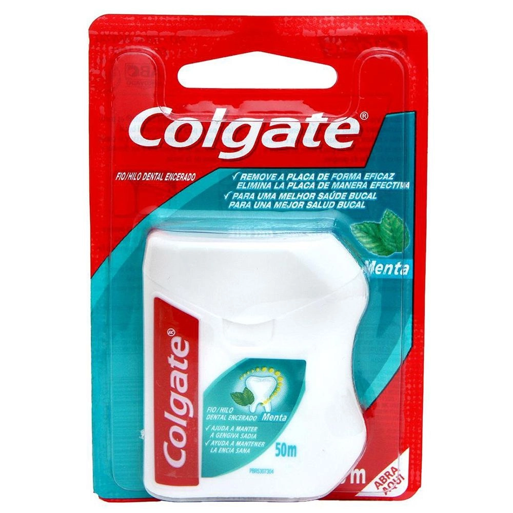 Fio Dental Colgate Sabor Menta 50 metros