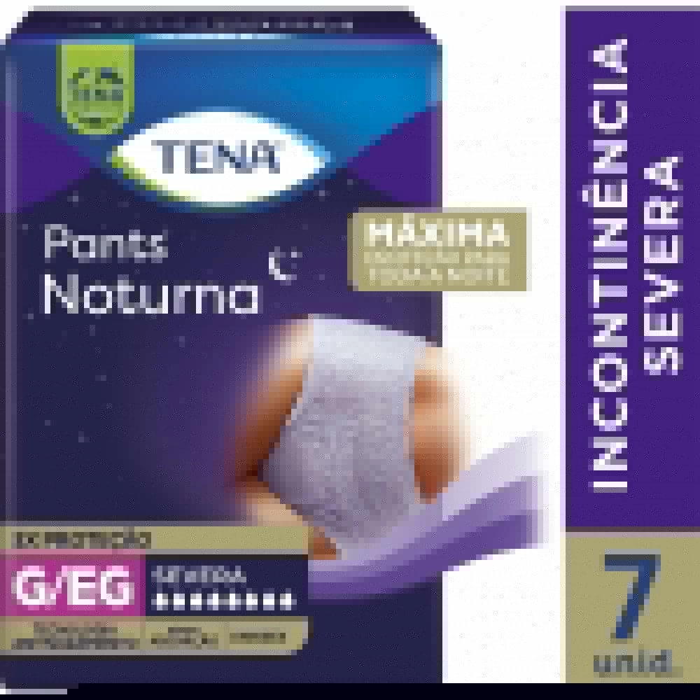 Roupa Íntima Descartável Pants Noturna Tamanho Grande e Extra Grande 7 unidades Tena