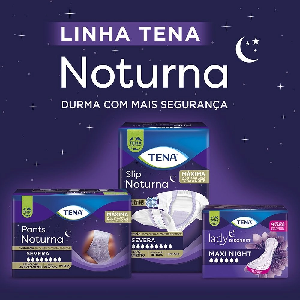 Roupa Íntima Descartável Pants Noturna Tamanho Grande e Extra Grande 7 unidades Tena