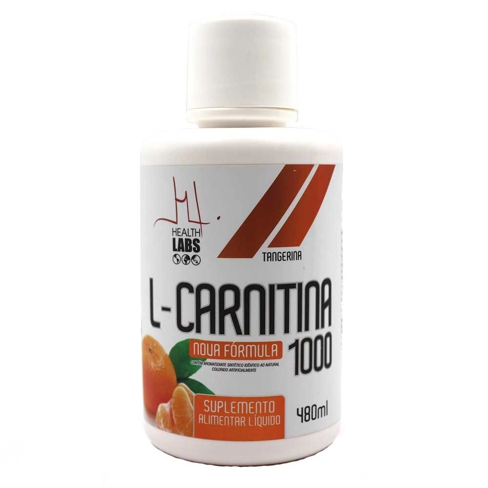 L-Carnitina 1000mg Sabor Tangerina Health Labs 480ml