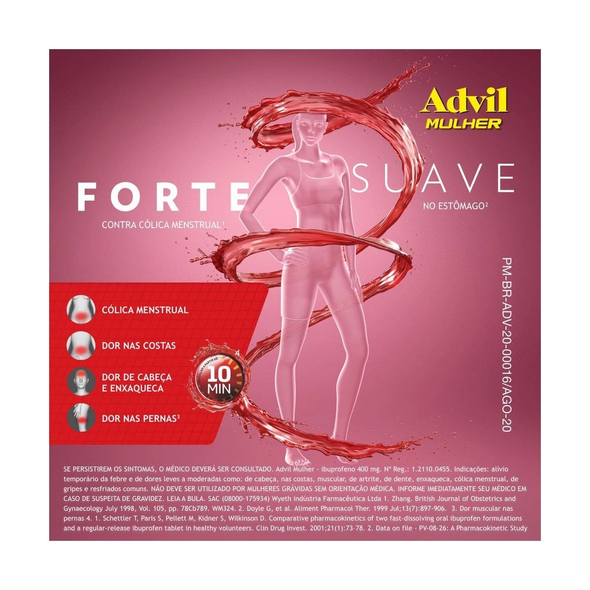 Advil Mulher com 10 Cápsulas Líquidas