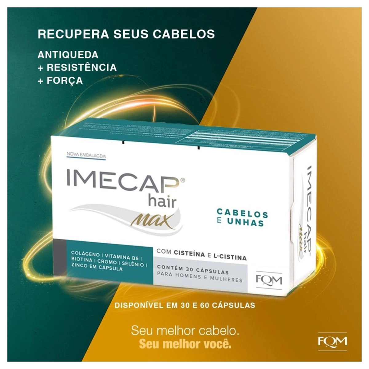 Imecap Hair Max com 60 Cápsulas