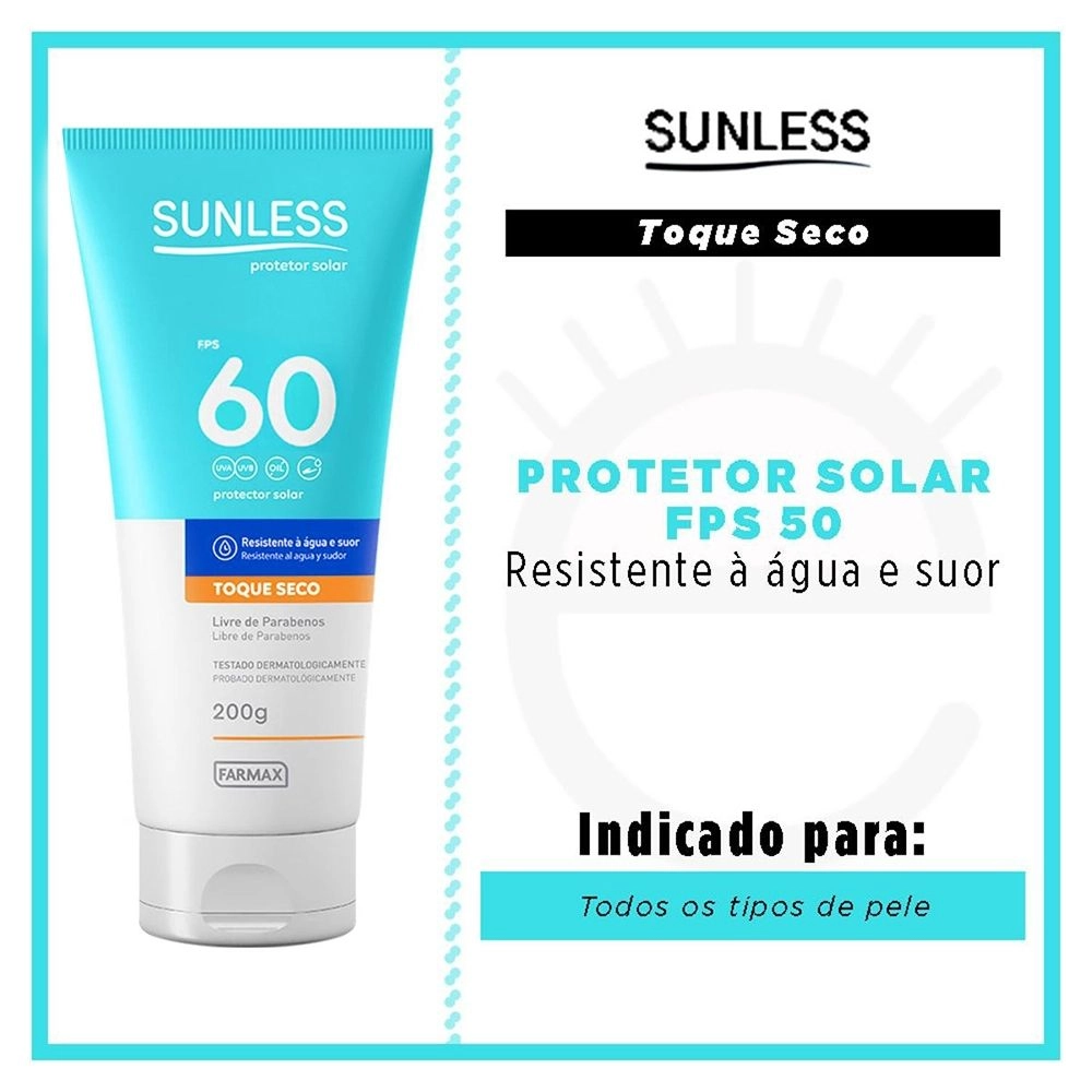 Protetor Solar Sunless Fps 60 200g