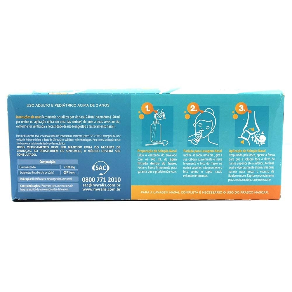 Nasoar Refil Com 30 Envelopes de 2,160g Cada