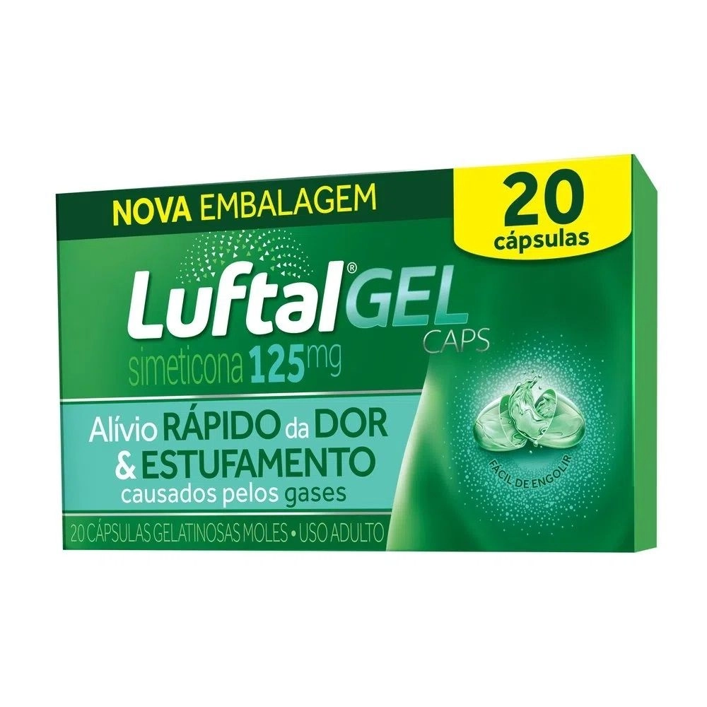 Luftal Gel 125mg Com 20 Cápsulas