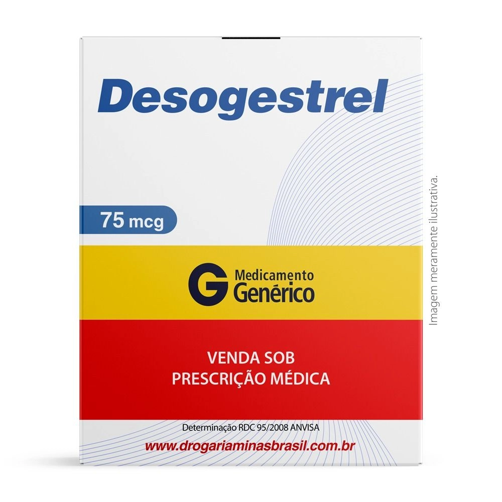 Desogestrel 75 mcg Com 84 Comprimidos Genérico Ems