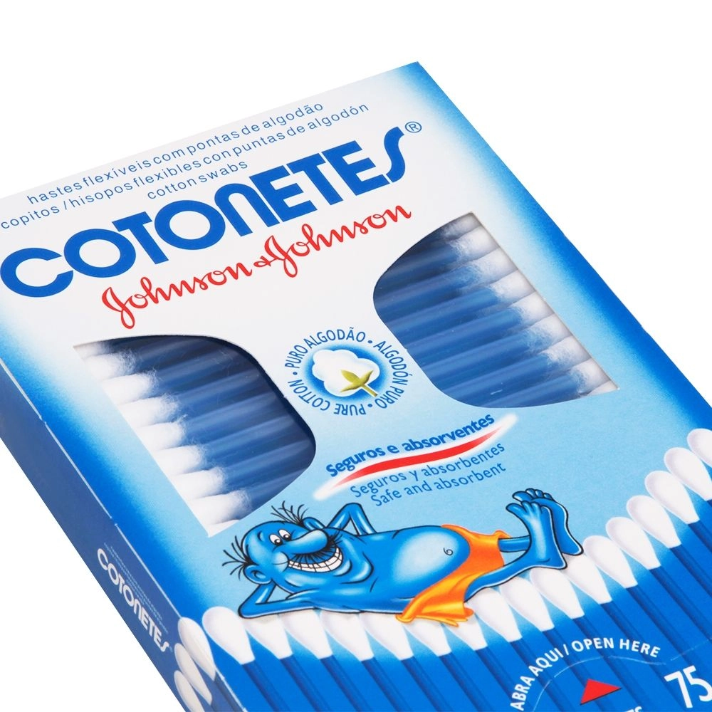 Hastes Flexíveis COTONETES com 75 unidades