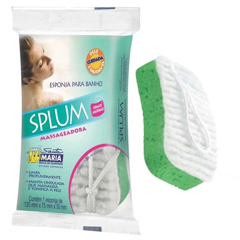 Esponja Para Banho Splum Massageadora Santa Maria Ref:772