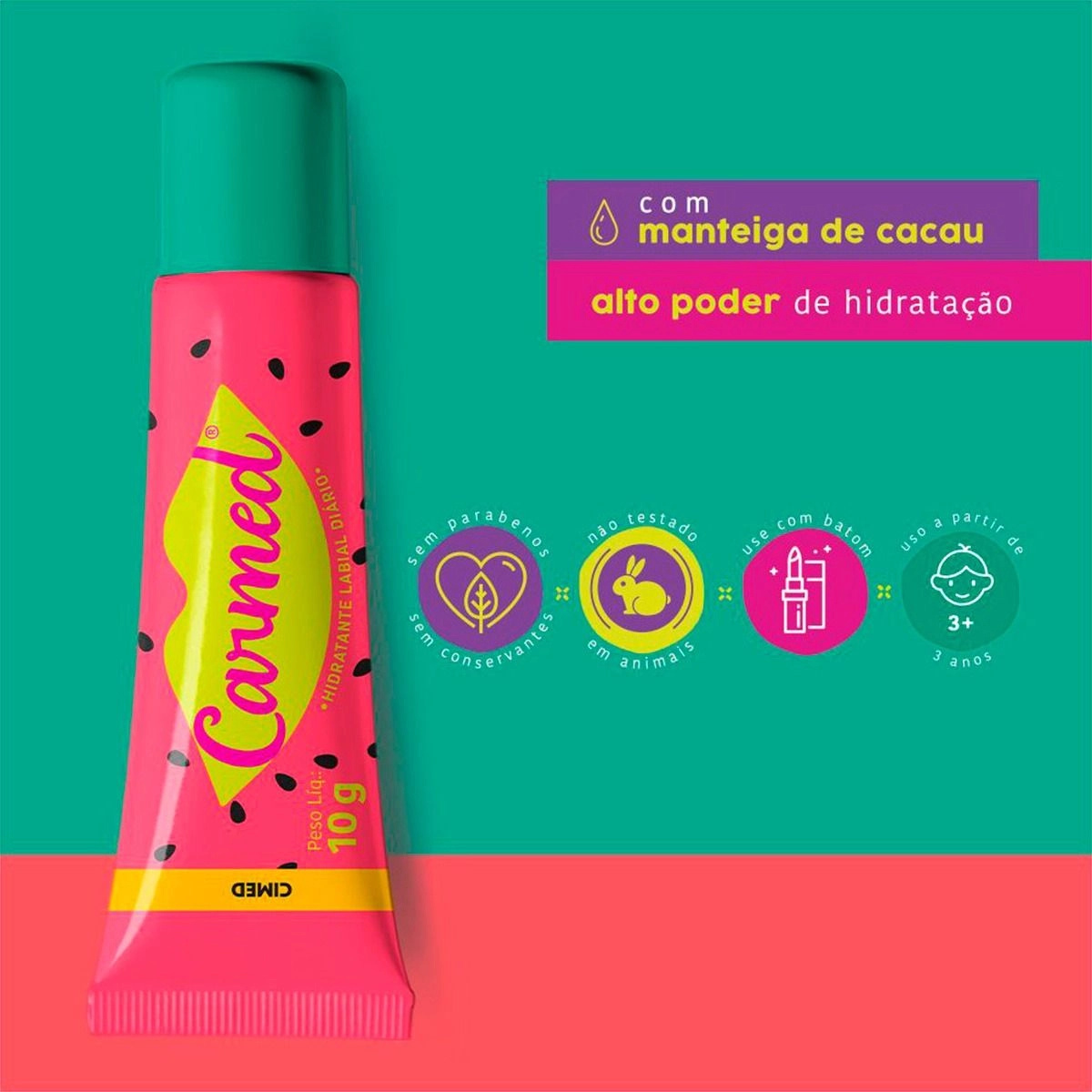 Carmed Melancia Hidratante Labial 10g