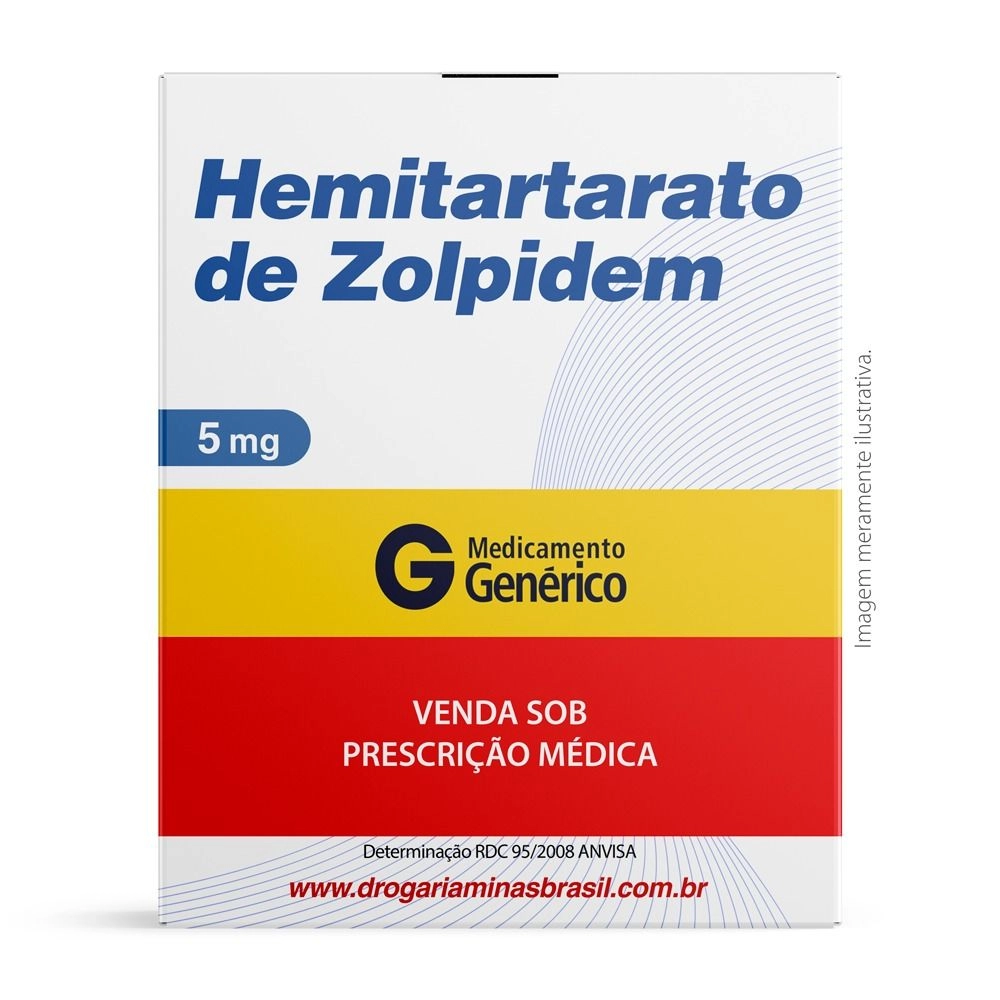 Hemitartarato de Zolpidem 5mg Com 30 Comprimidos Sublinguais Genérico Eurofarma