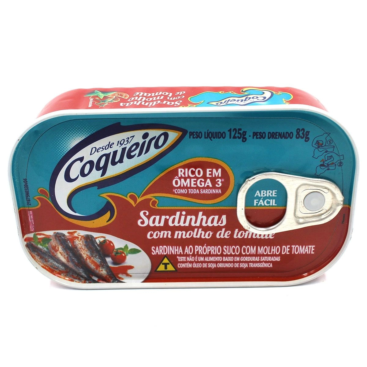Sardinhas Com Molho de Tomate Coqueiro 125G
