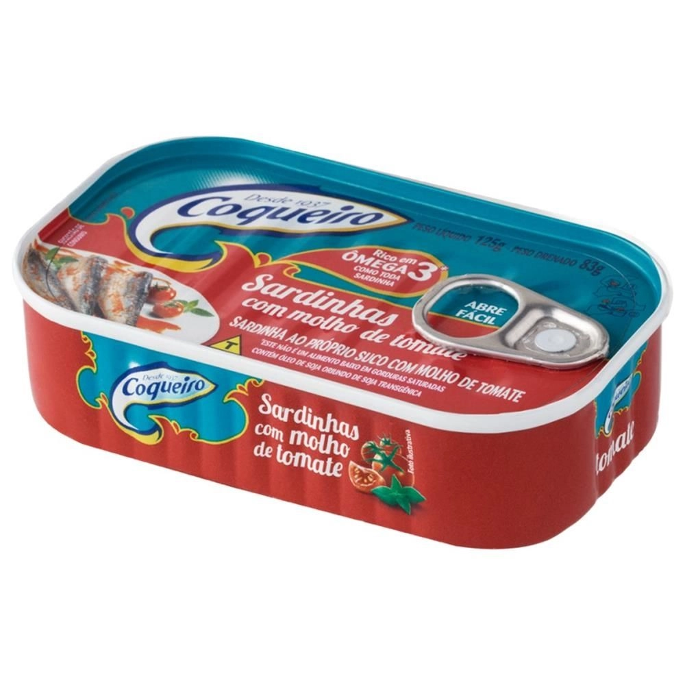 Sardinhas Com Molho de Tomate Coqueiro 125G