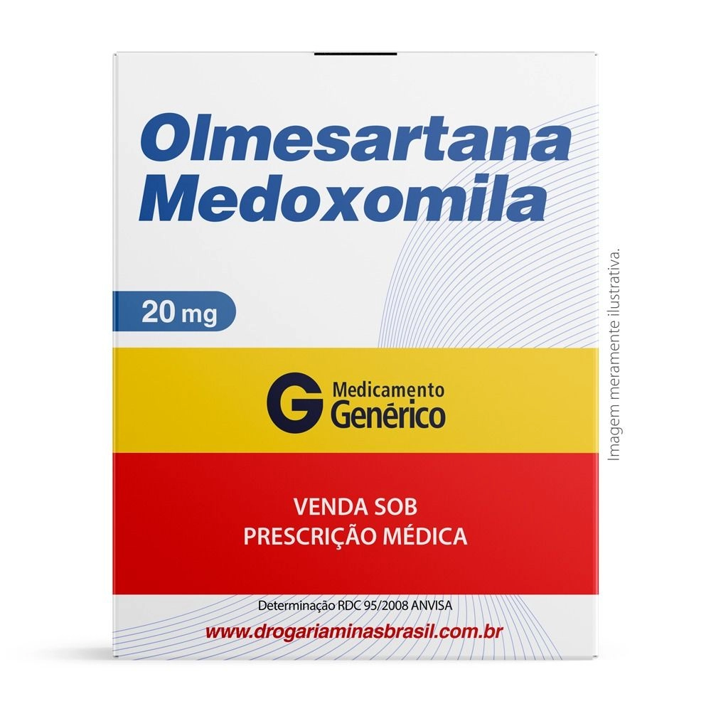 Olmesartana Medoxomila 20mg Com 30 Comprimidos Genérico Althaia