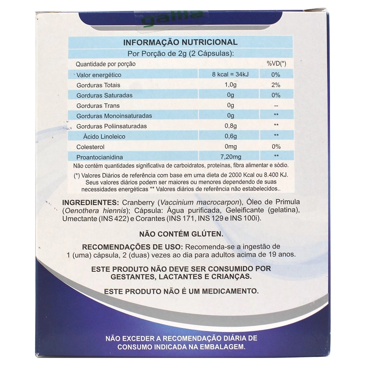 Uroflan Com 30 Cápsulas Gallia