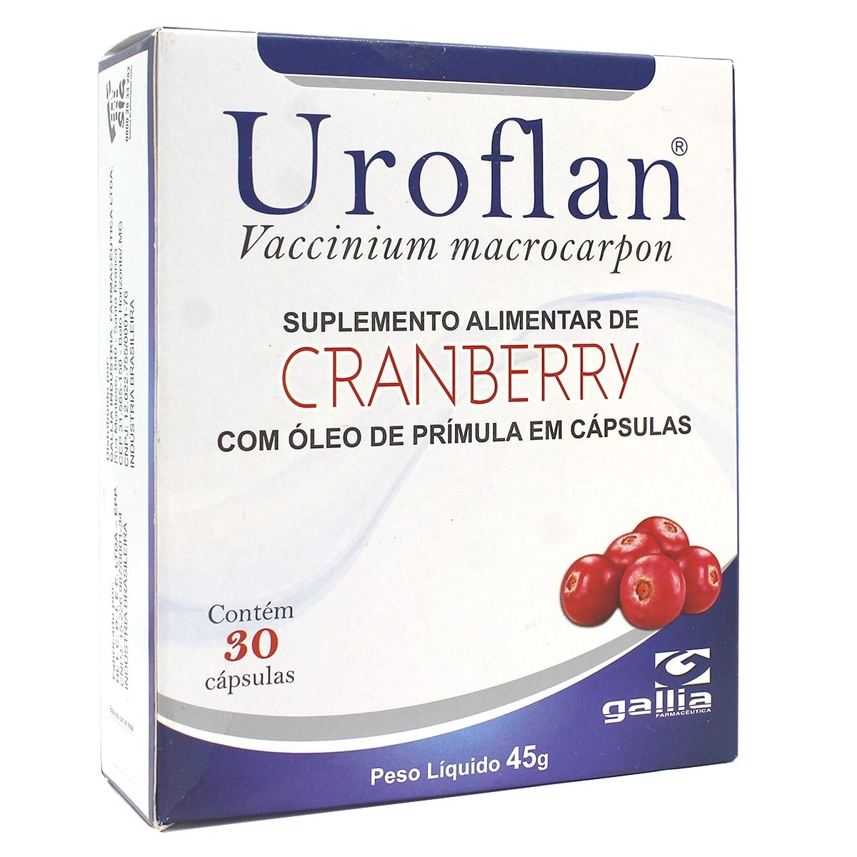 Uroflan Com 30 Cápsulas Gallia