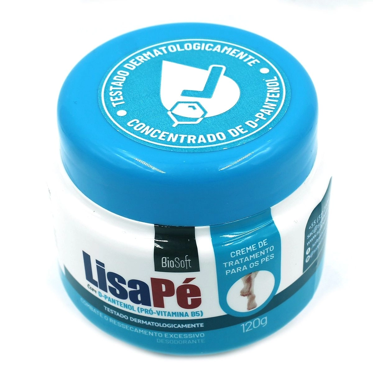 Creme de Tratamento Para os Pés Lisa Pé Com D-Pantenol Bio Soft 120g