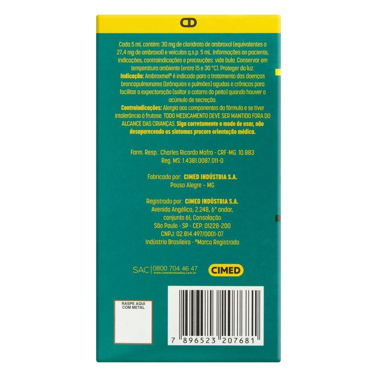 Ambroxmel 30mg/5ml Xarope Adulto 120ml