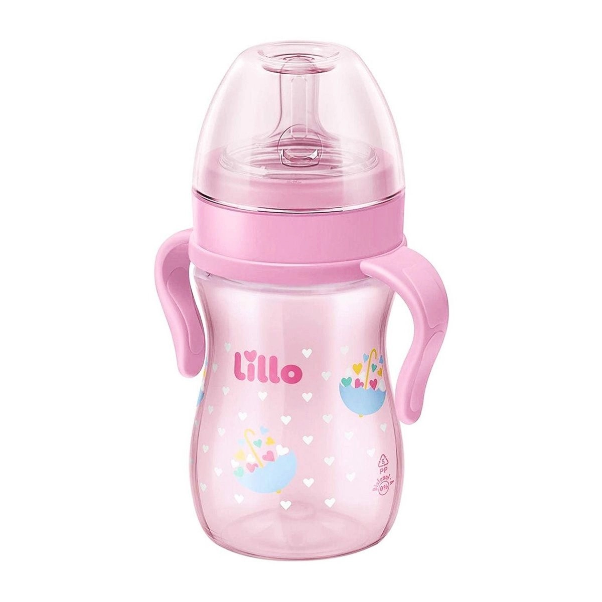 Mamadeira Evolution Rosa 240ml Lillo