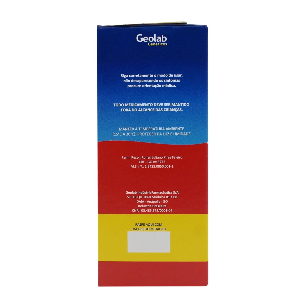 Paracetamol 200mg/ml Solução 15ml Genérico Geolab