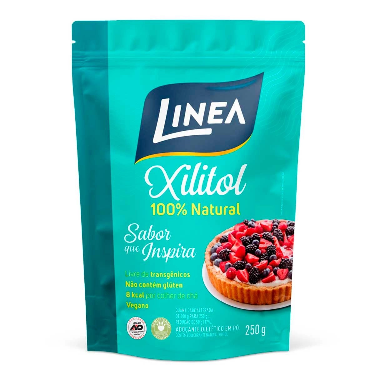 Adoçante Em Pó Xilitol 100% Natural 250g Linea