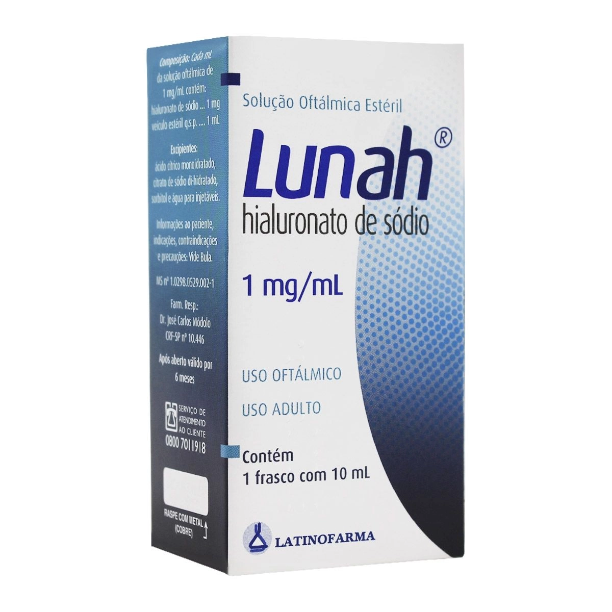 Lunah 1mg/ml 10ml Latinofarma
