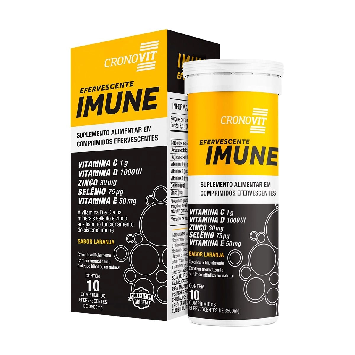 Imune Efervescente com 10 Comprimidos Cronovit