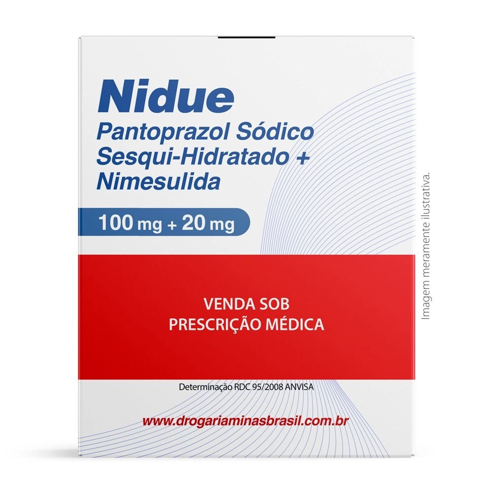 Nidue 100mg + 20mg com 12 Comprimidos BracePharma