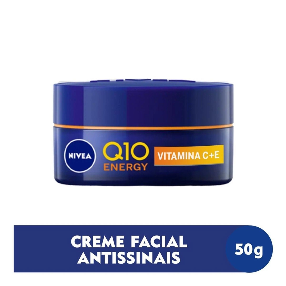 Creme Facial Revitalizante Noite Q10 Energy 50g Nivea - Drogaria