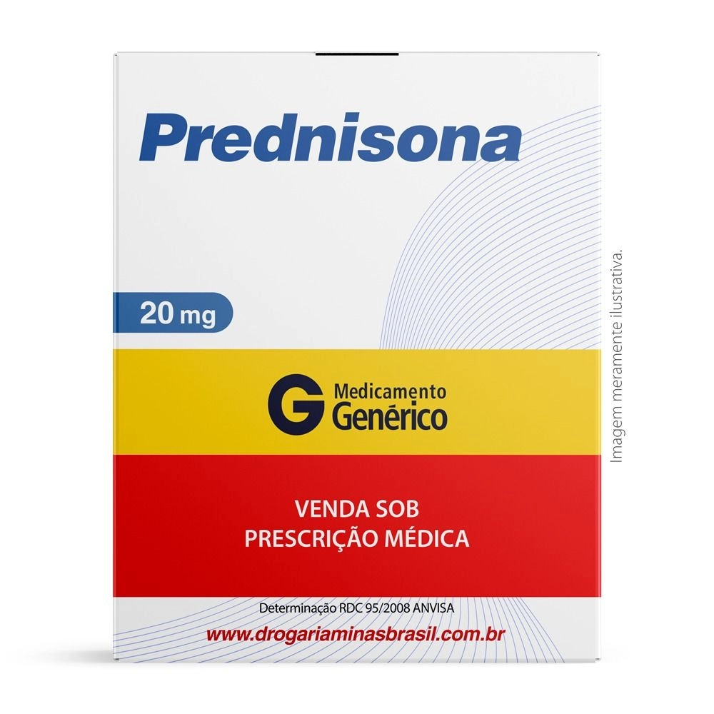Prednisona 20mg com 10 Comprimidos Genérico União Química