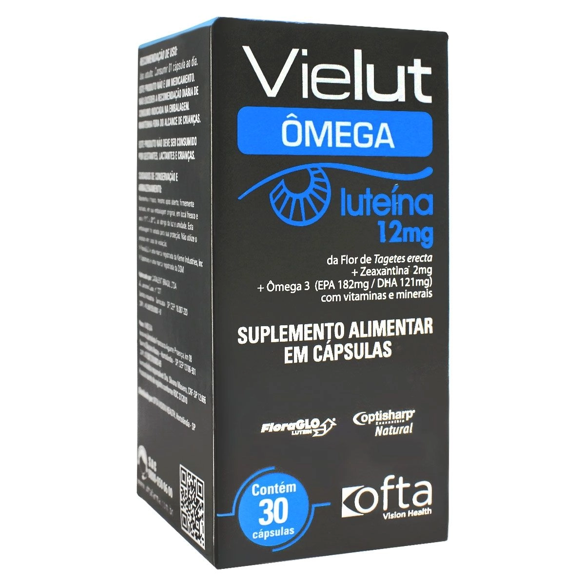 Vielut Ômega Luteína 12mg com 30 Cápsulas Ofta