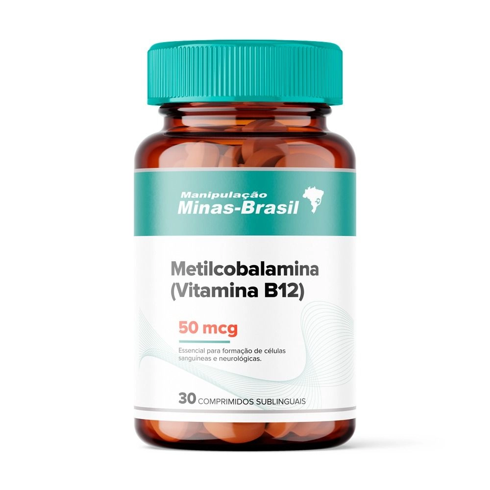 Metilcobalamina - Vitamina B12 - 500Mcg 30 Comprimidos Sublingual