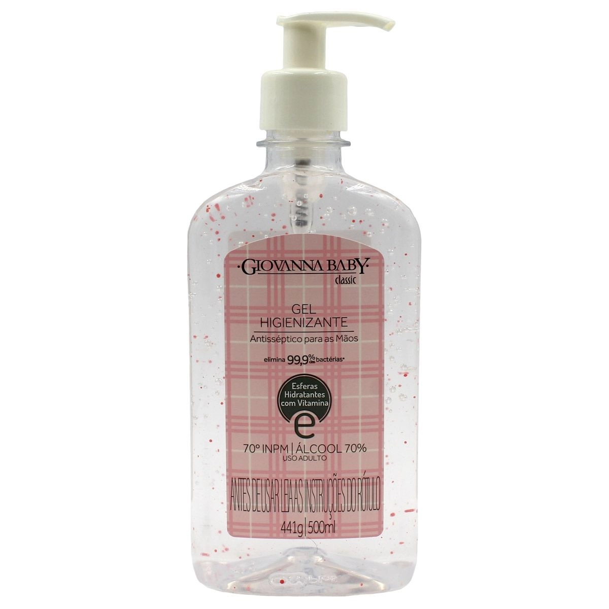 Álcool Gel Higienizante Classic 500ml Giovanna Baby