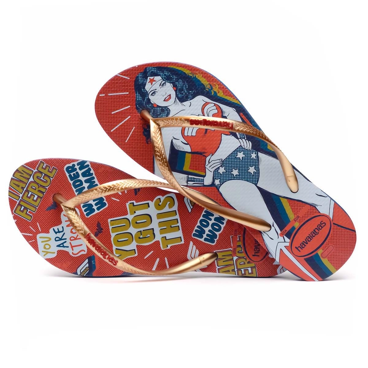 Sandália Slim Heroínas Marinho Tamanho 35/36 Havaianas