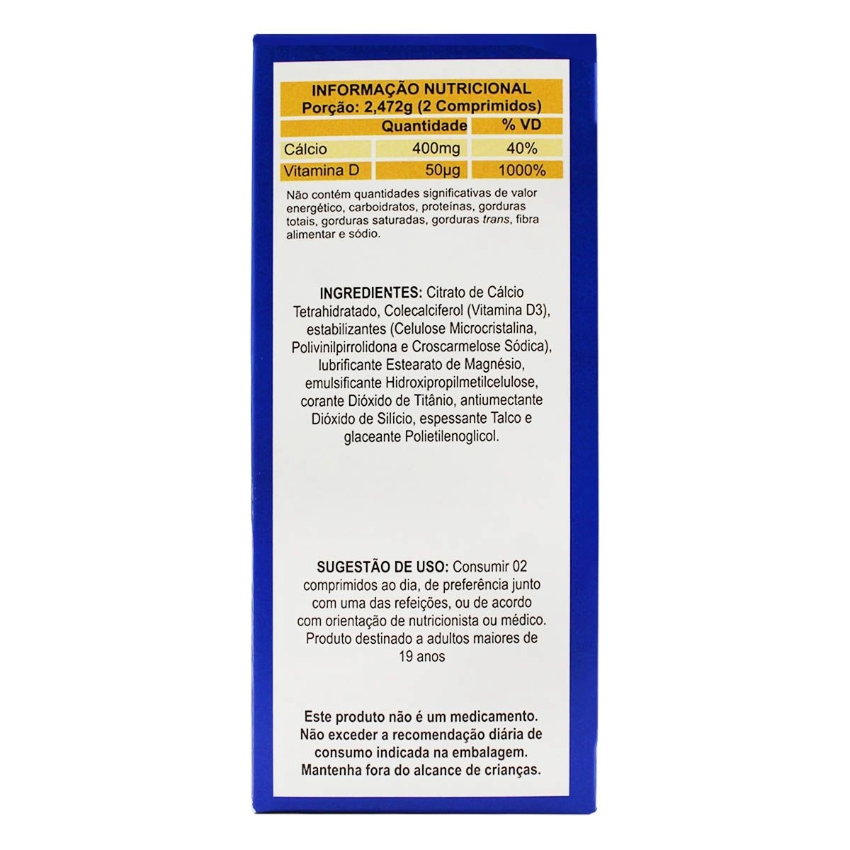 Ossodrin Max 400Mg   2000Ui Com 60 Comprimidos Revestidos Gallia