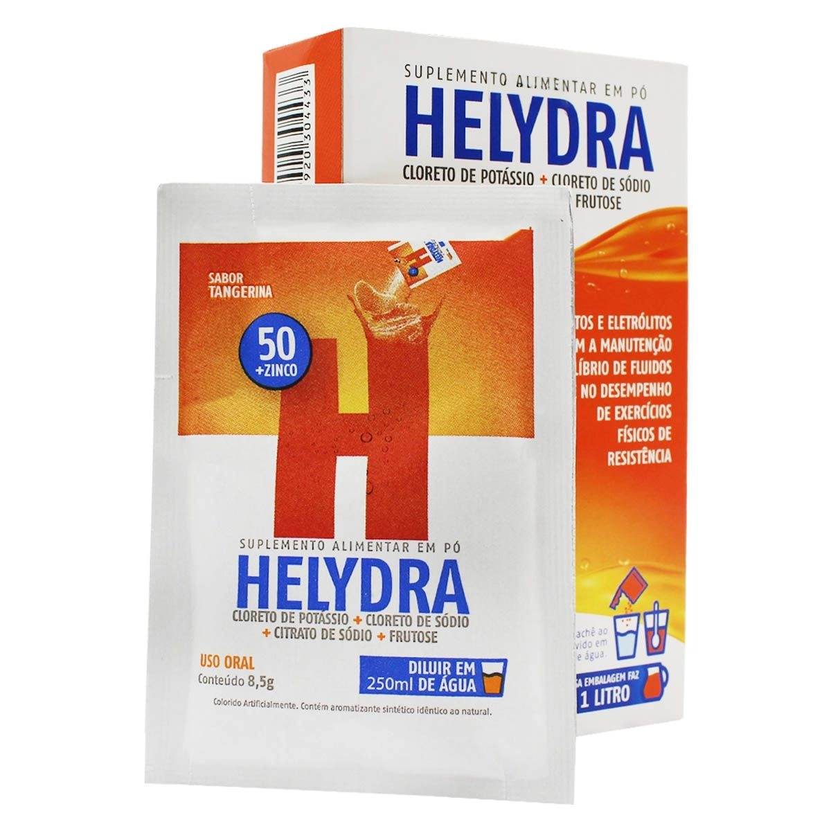 Helydra Sabor Tangerina com 1 Sachê 8,5g Ecofitus