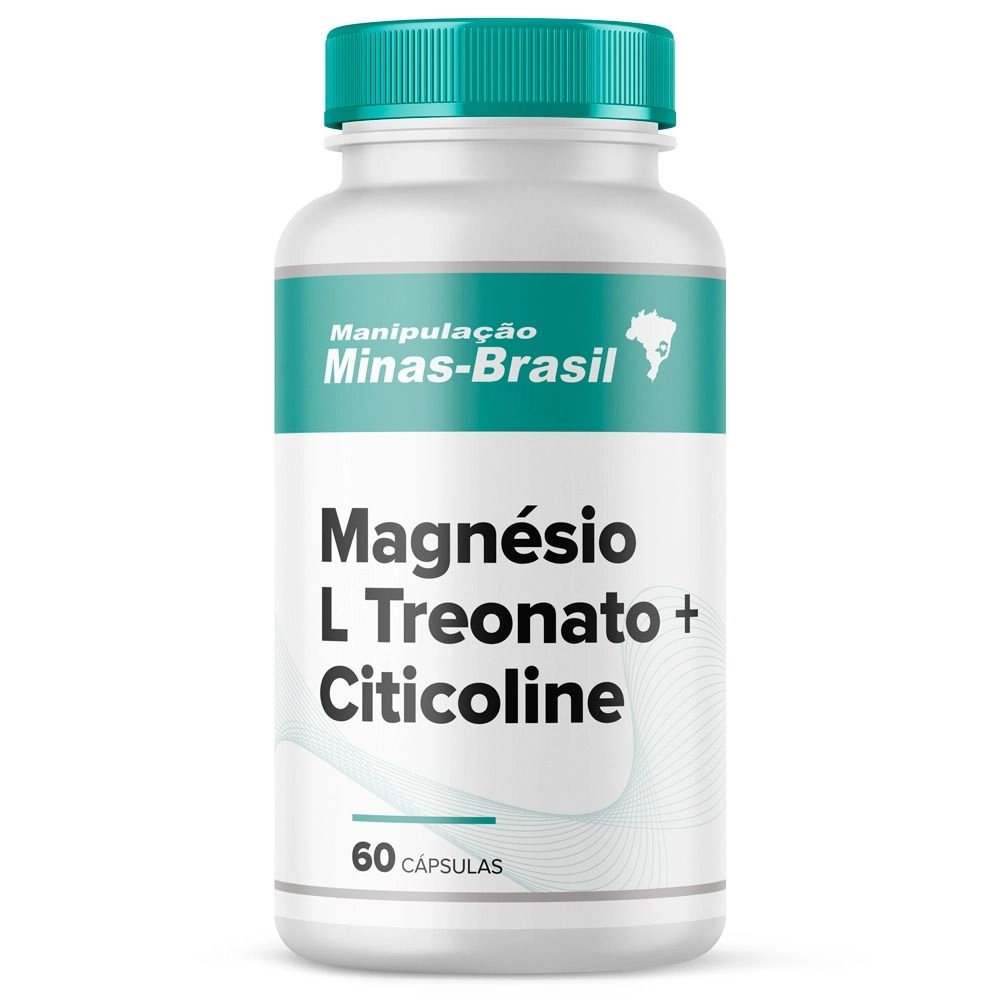 Magnésio L Treonina Treo + Citicoline 60 Cápsulas
