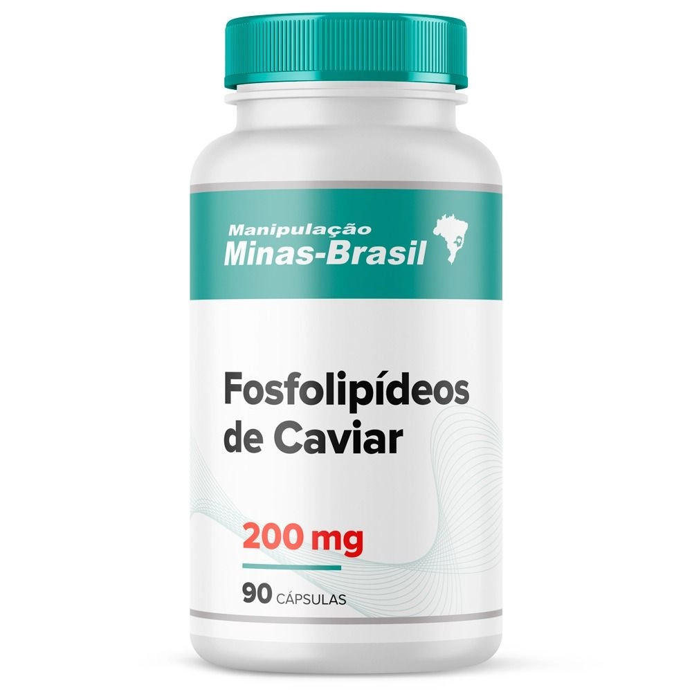 Fosfolipídeos de Caviar 200Mg - 90 Cápsulas