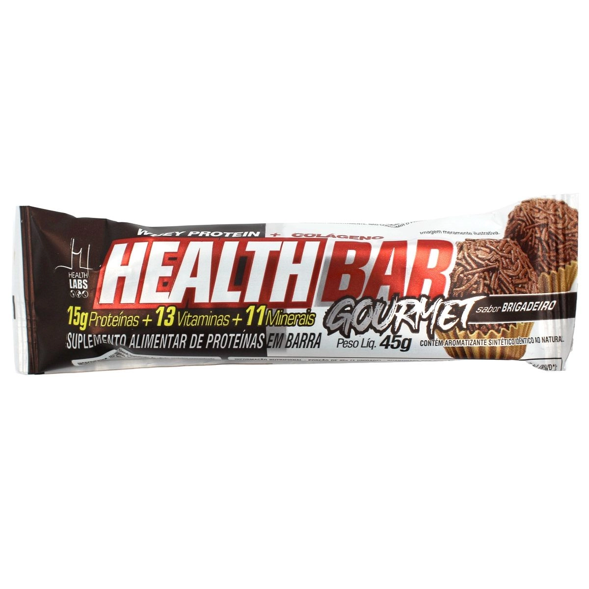 Health Bar Gourmet Brigadeiro 45g Health Labs