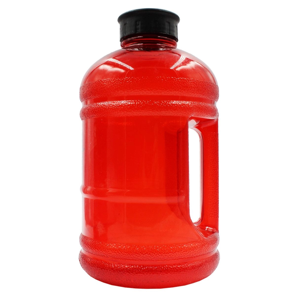 Galão de Água Preto Vermelho 1,8L Health Labs