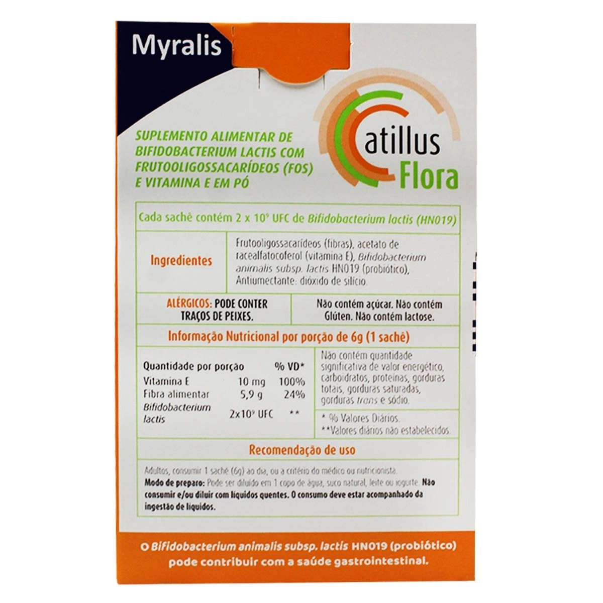 Atillus Flora Sem Sabor Com 15 Sachês Myralis