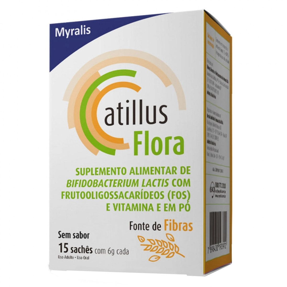 Atillus Flora Sem Sabor Com 15 Sachês Myralis