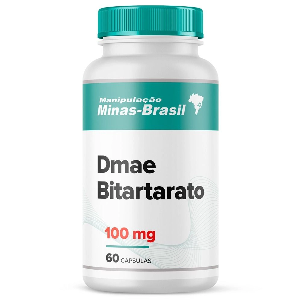 Dmae Bitartarato 100mg 60 Cápsulas