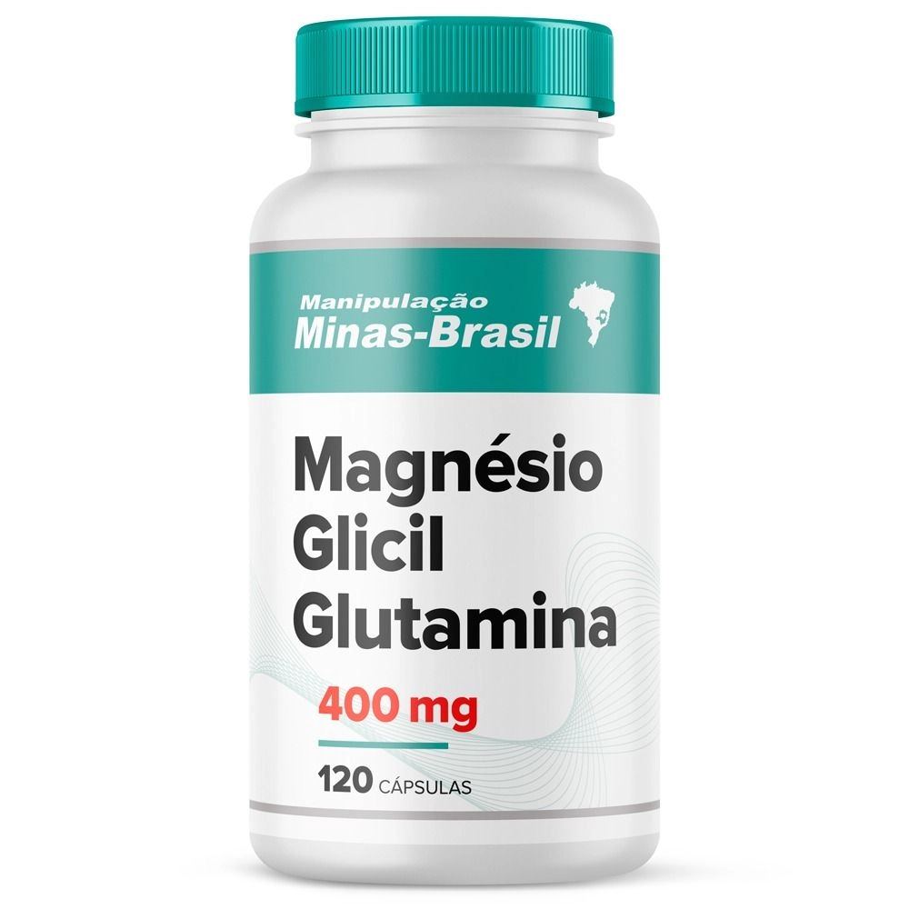 Magnésio Glicil Glutamina 400Mg 120 Cápsulas