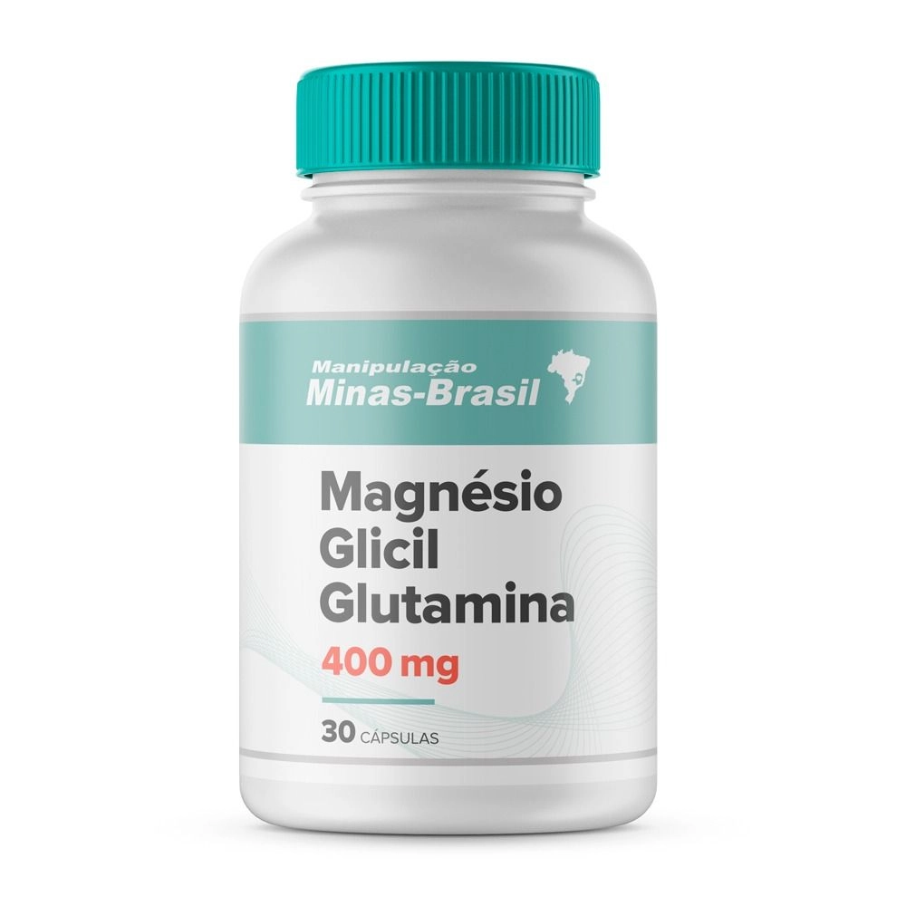 Magnésio Glicil Glutamina 400Mg 30 Cápsulas