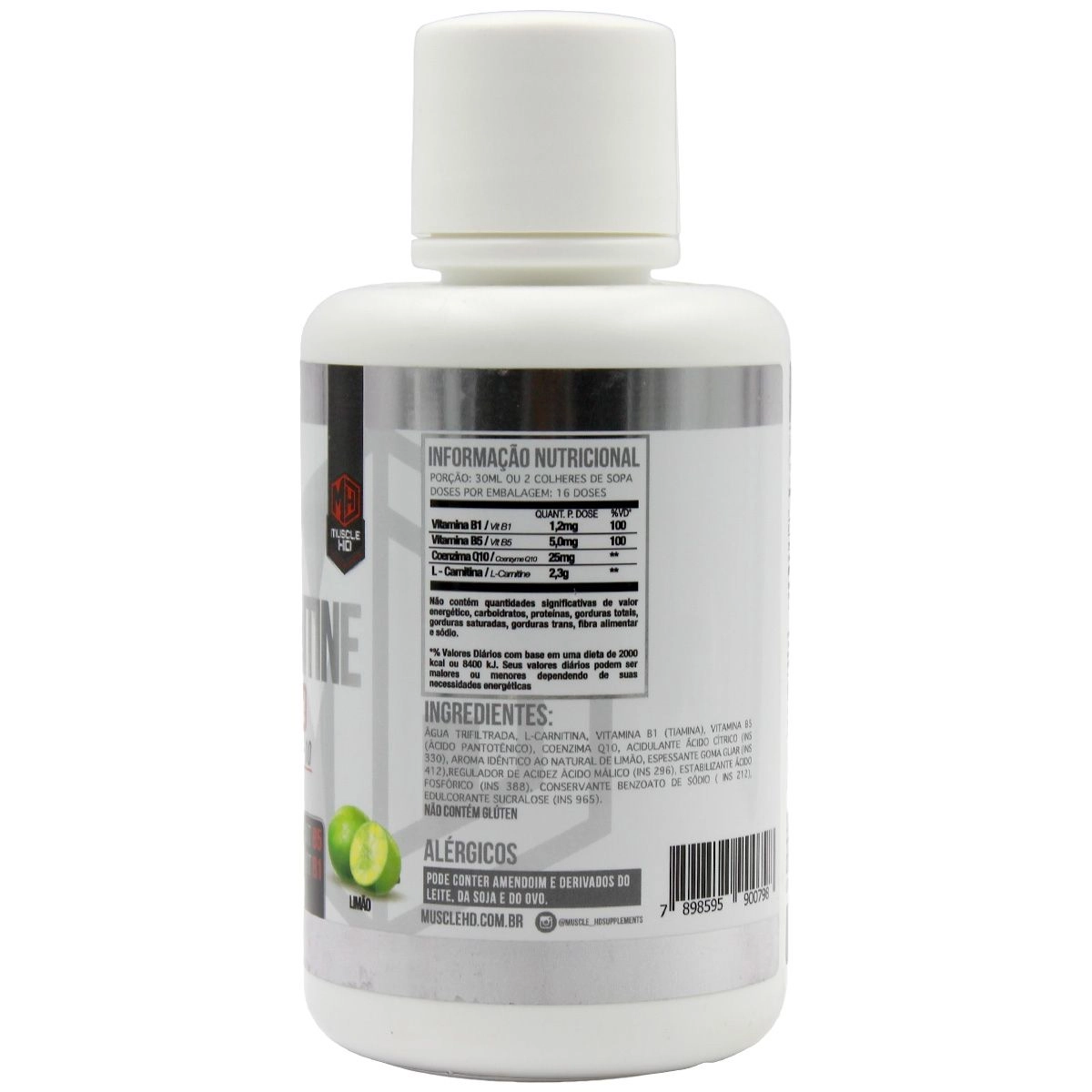 L-Carnitine 2300 com COQ-10 Sabor Limão 480ml Muscle HD