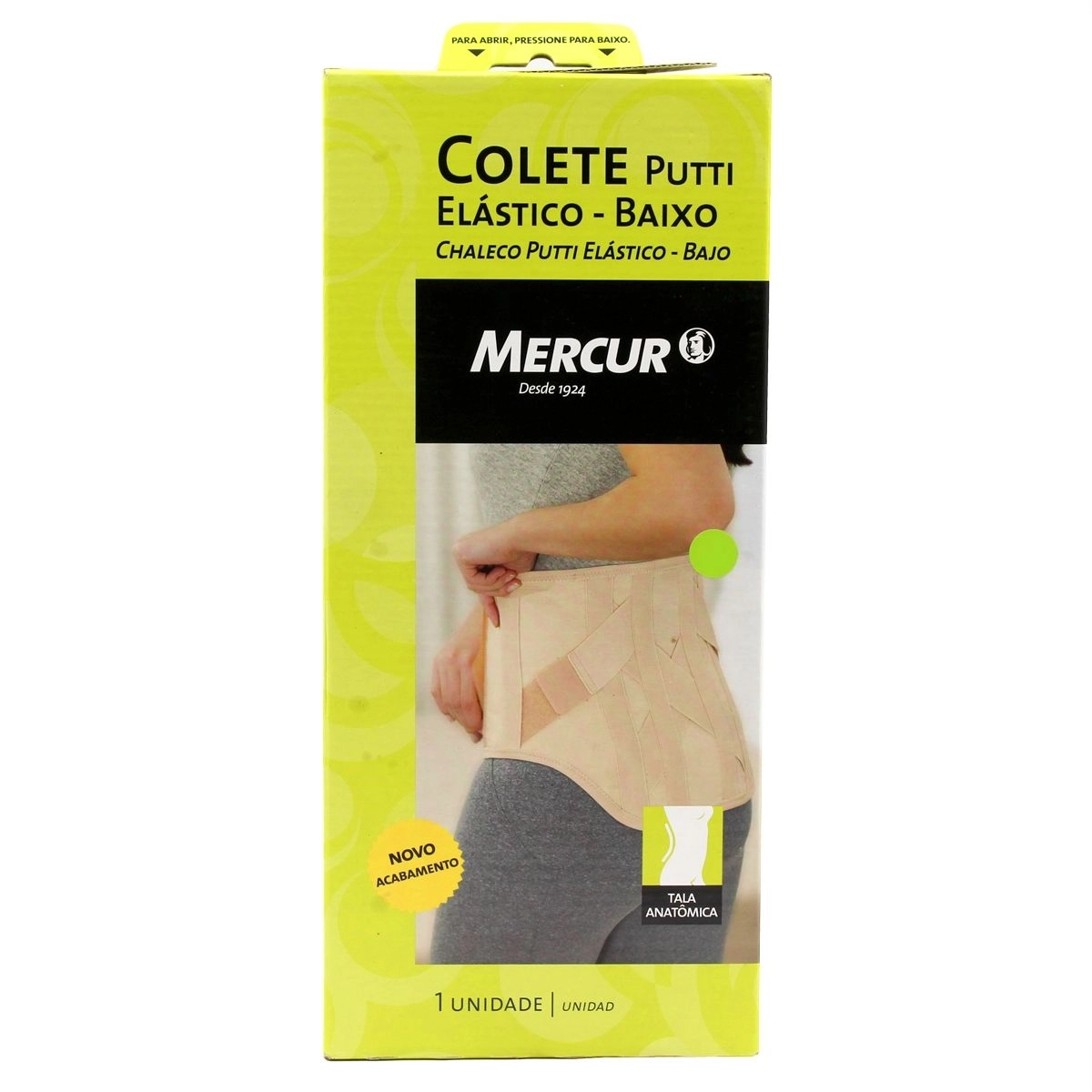 Colete Putti Elástico Baixo Reto Tamanho M Mercur