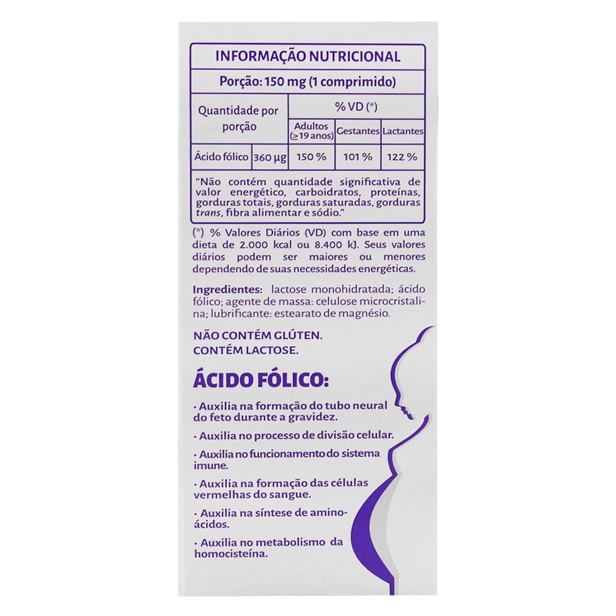 Folifase 360Ug Com 30 Comprimidos Elofar