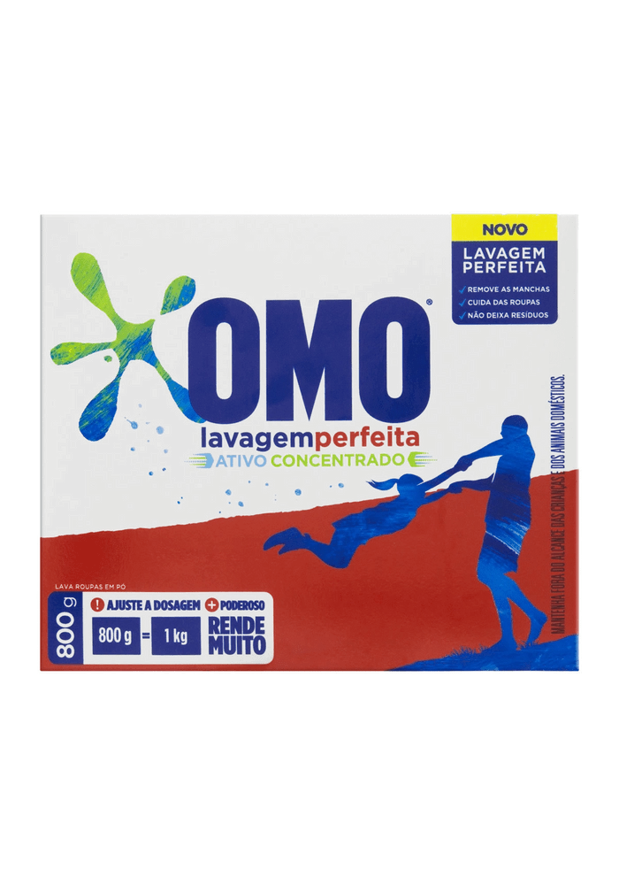 Sabão Em Pó Omo Lavagem Perfeita 800g
